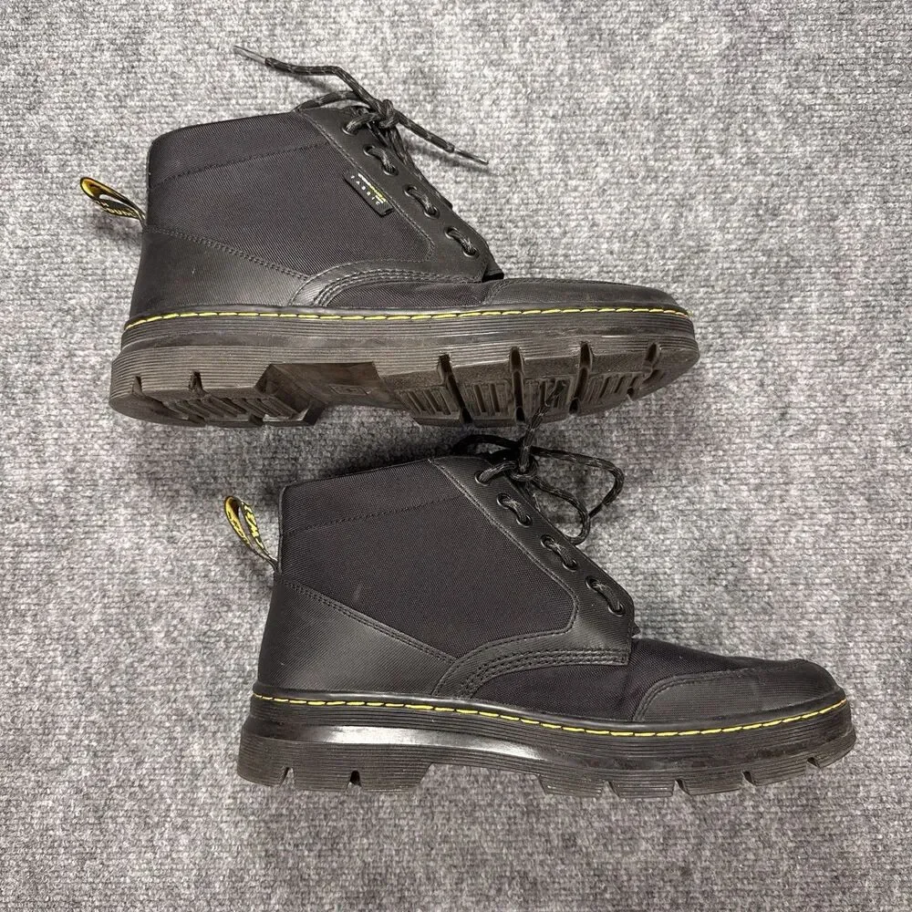 Dr. Doc Martens Bonny Tech Jungle Boots Cordura Black Men's US 11 EU 45 Zip Lace